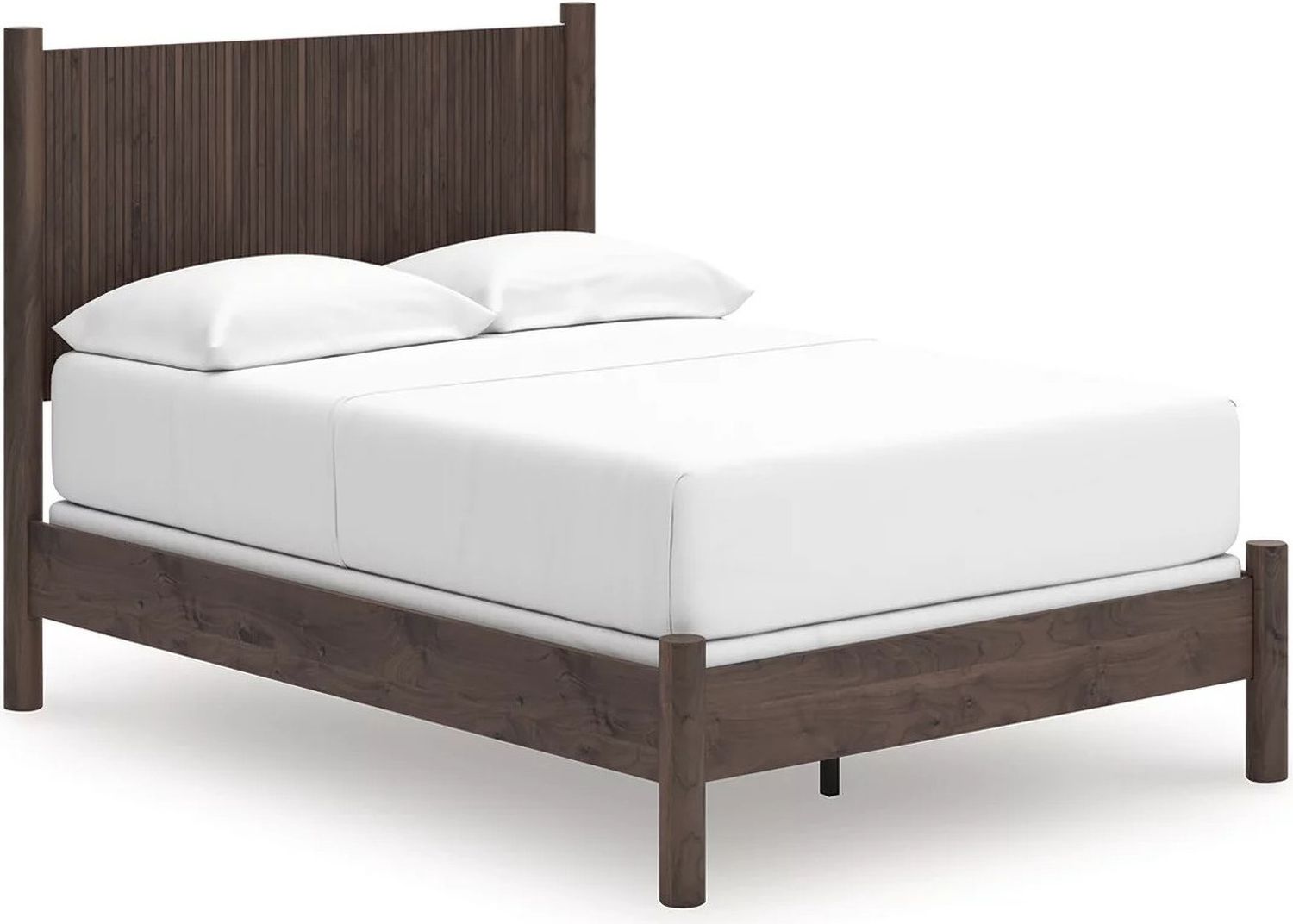 Symarro Full Panel Bed In Brown NCB2614B16
