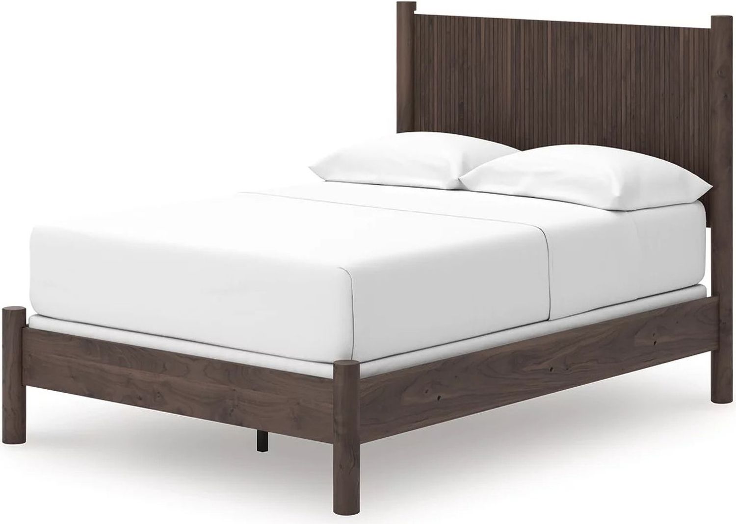 Symarro Full Panel Bed In Brown NCB2614B16
