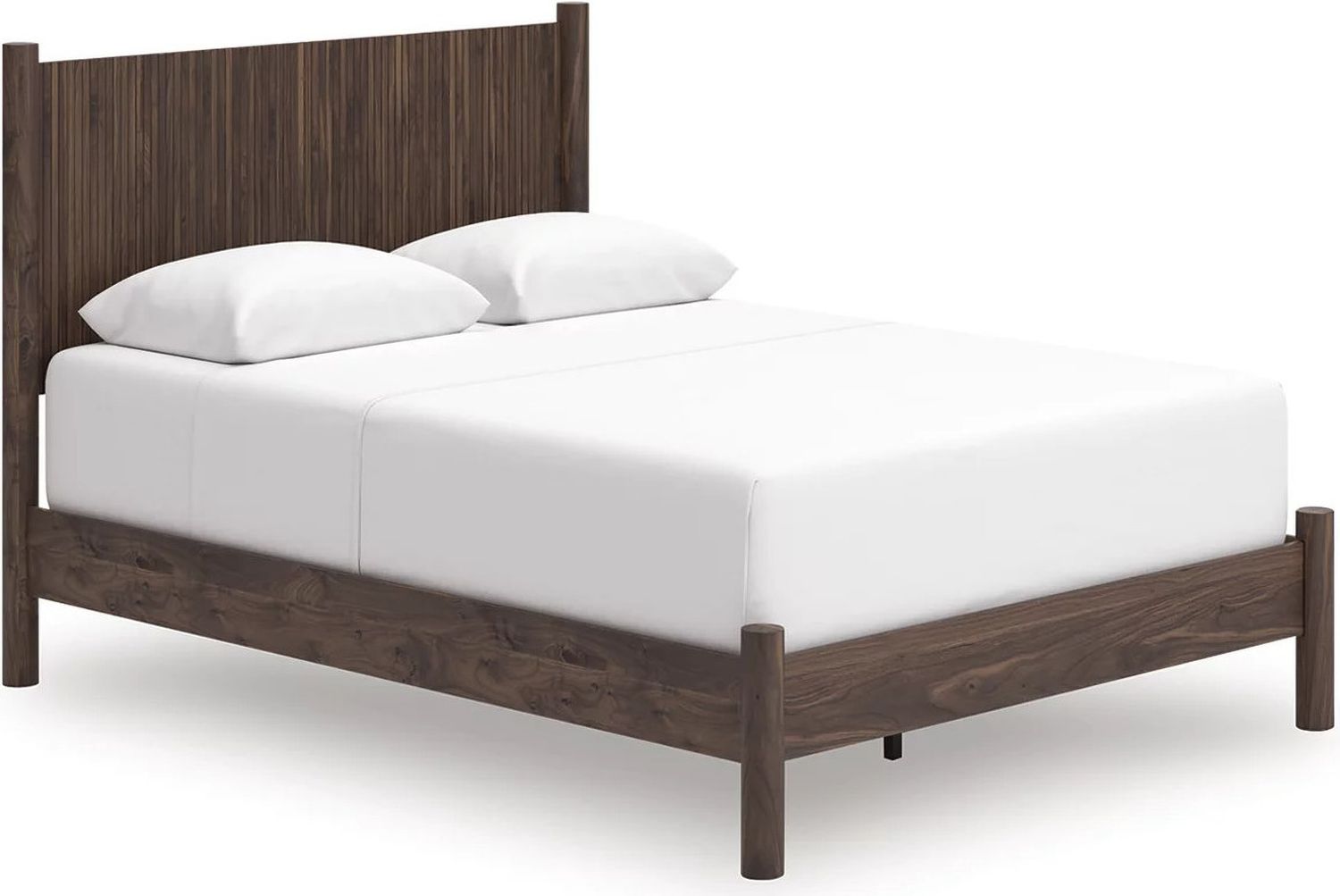 Symarro Queen Panel Bed In Brown NCB2614B18