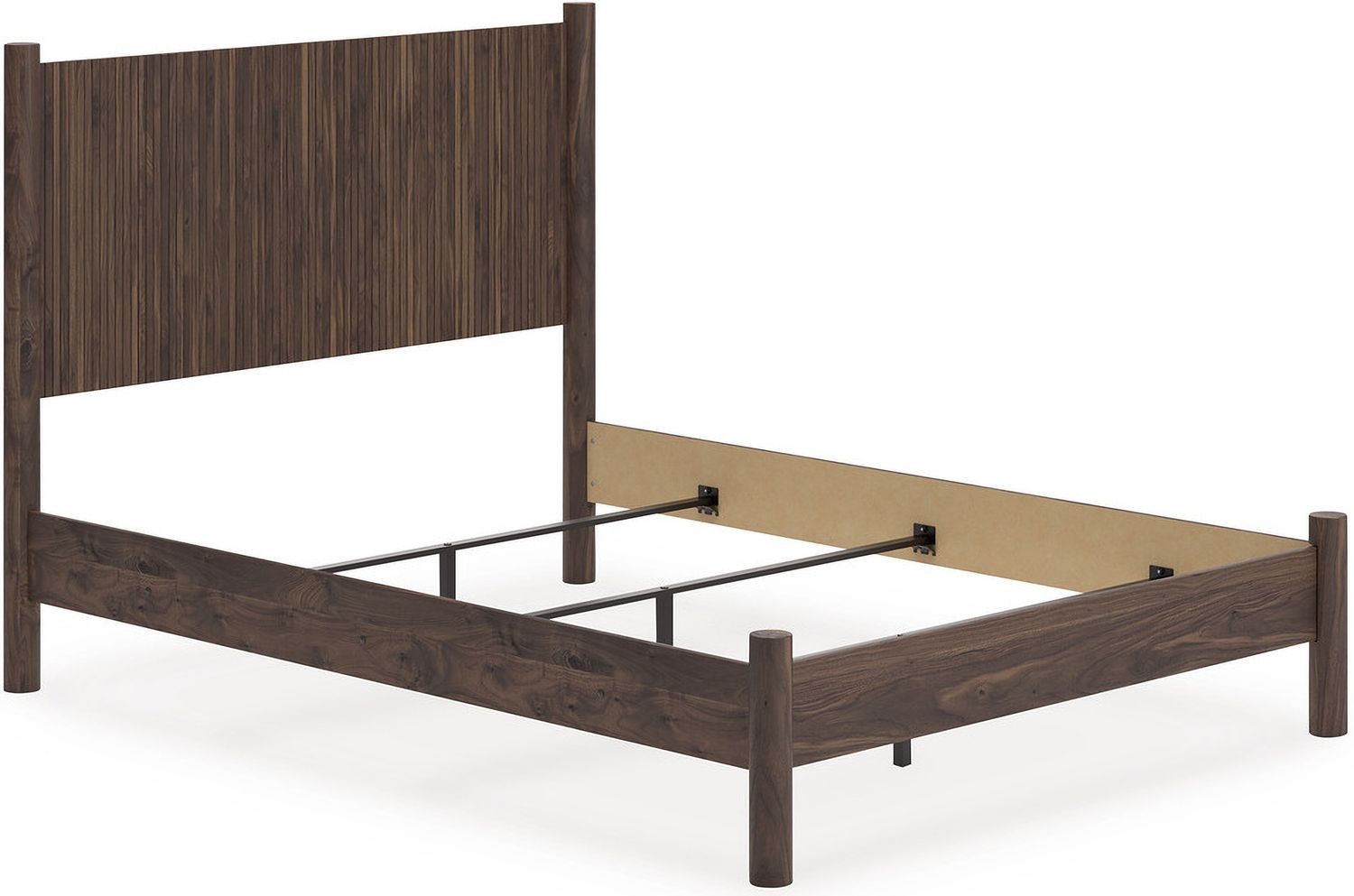 Symarro Queen Panel Bed In Brown NCB2614B18