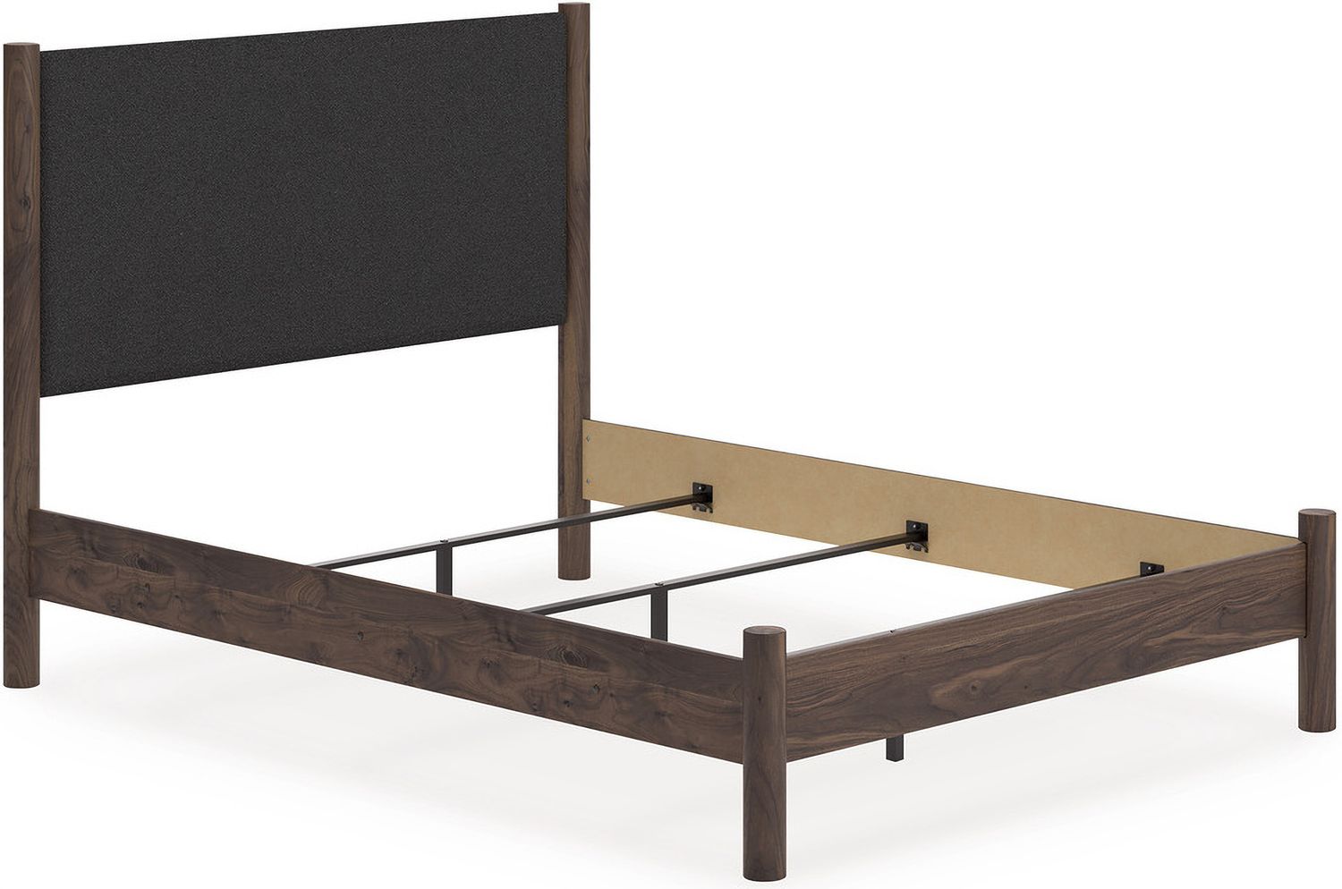 Symarro Queen Upholstered Panel Bed In Brown NCB2614B24
