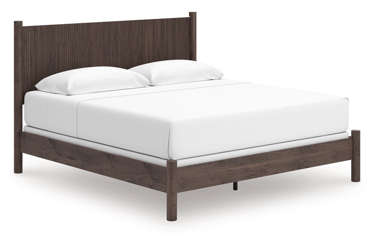 Symarro King Panel Bed In Brown NCB2614B26