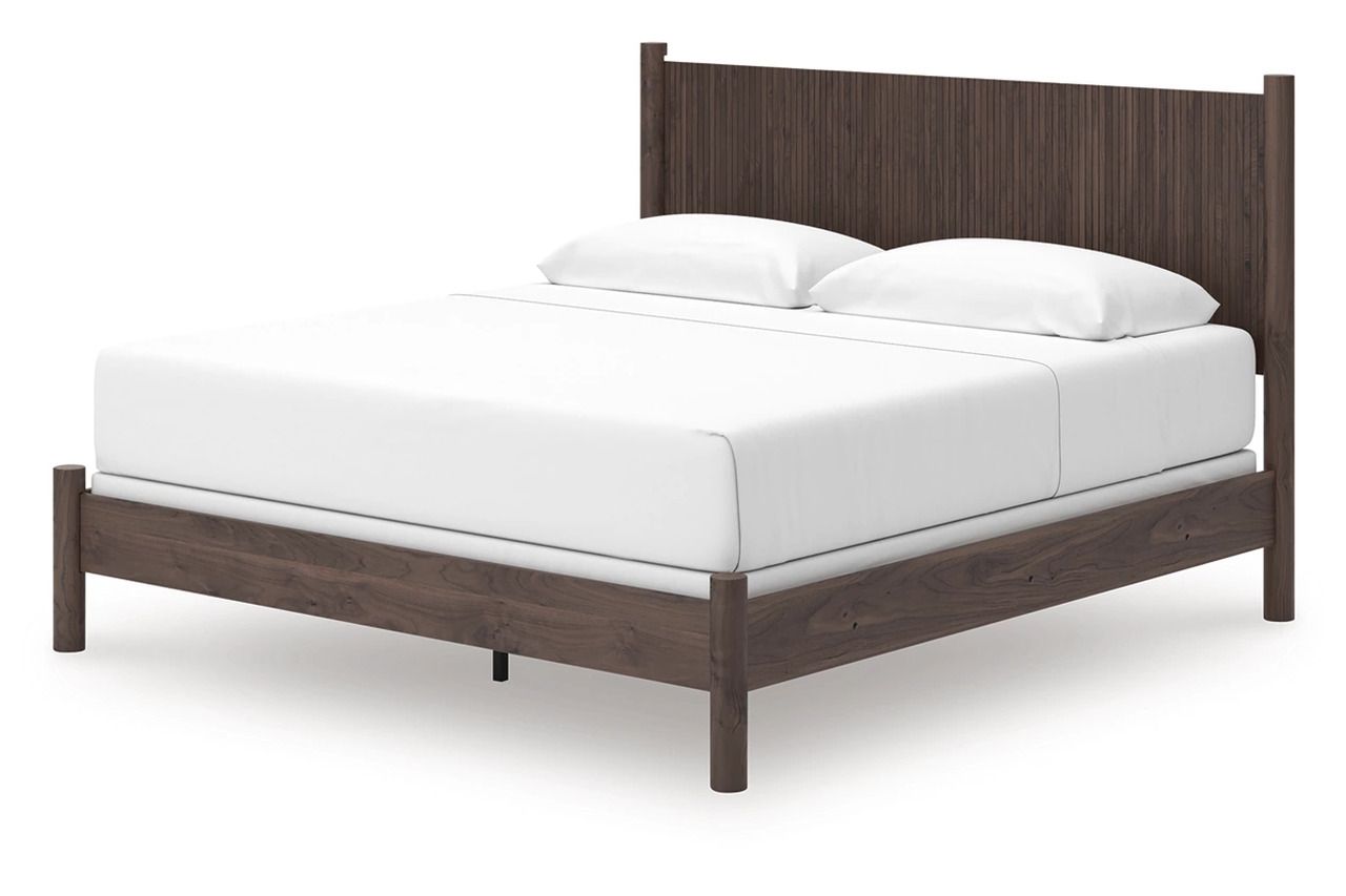 Symarro King Panel Bed In Brown NCB2614B26