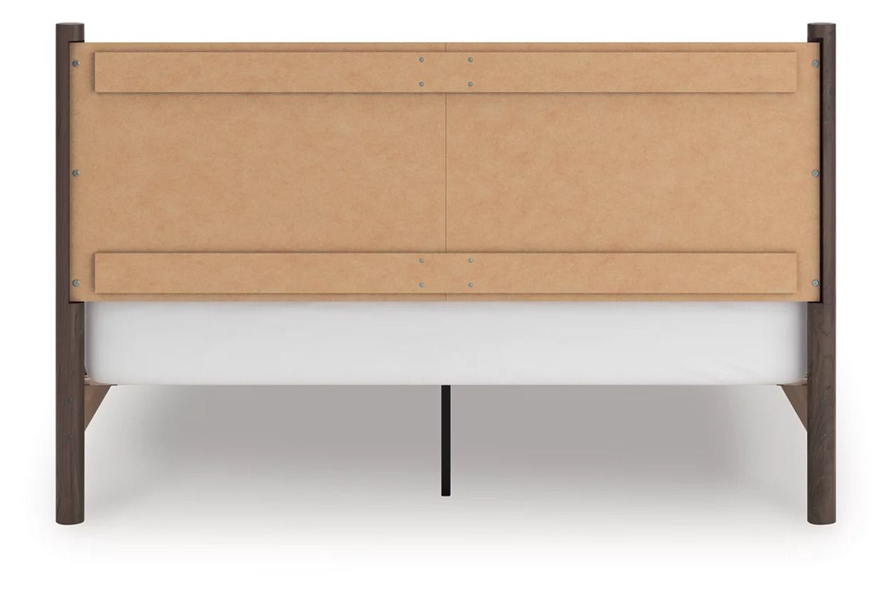 Symarro King Panel Platform Bed In Brown NCB2614B27