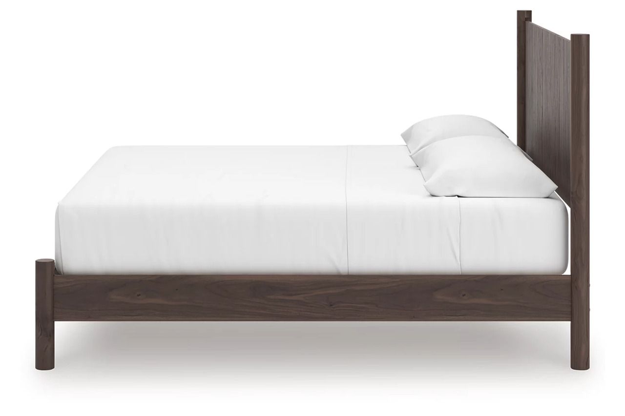 Symarro King Panel Platform Bed In Brown NCB2614B27