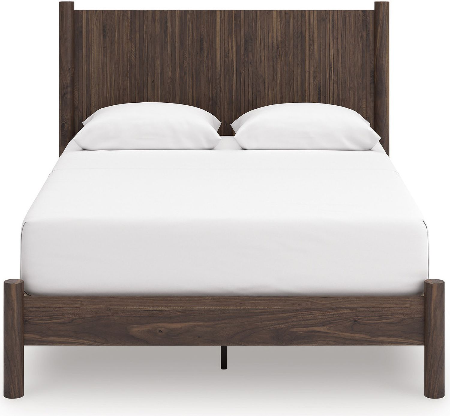 Symarro Queen Panel Platform Bed In Brown NCB2614B6