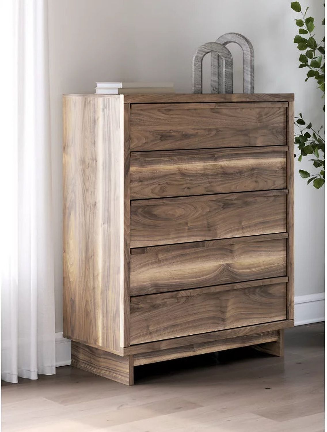 Darcalli Wide Chest of Drawers In Brown NCB3367345