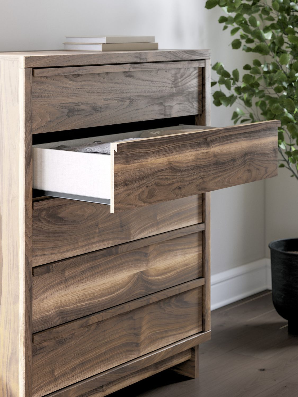 Darcalli Wide Chest of Drawers In Brown NCB3367345