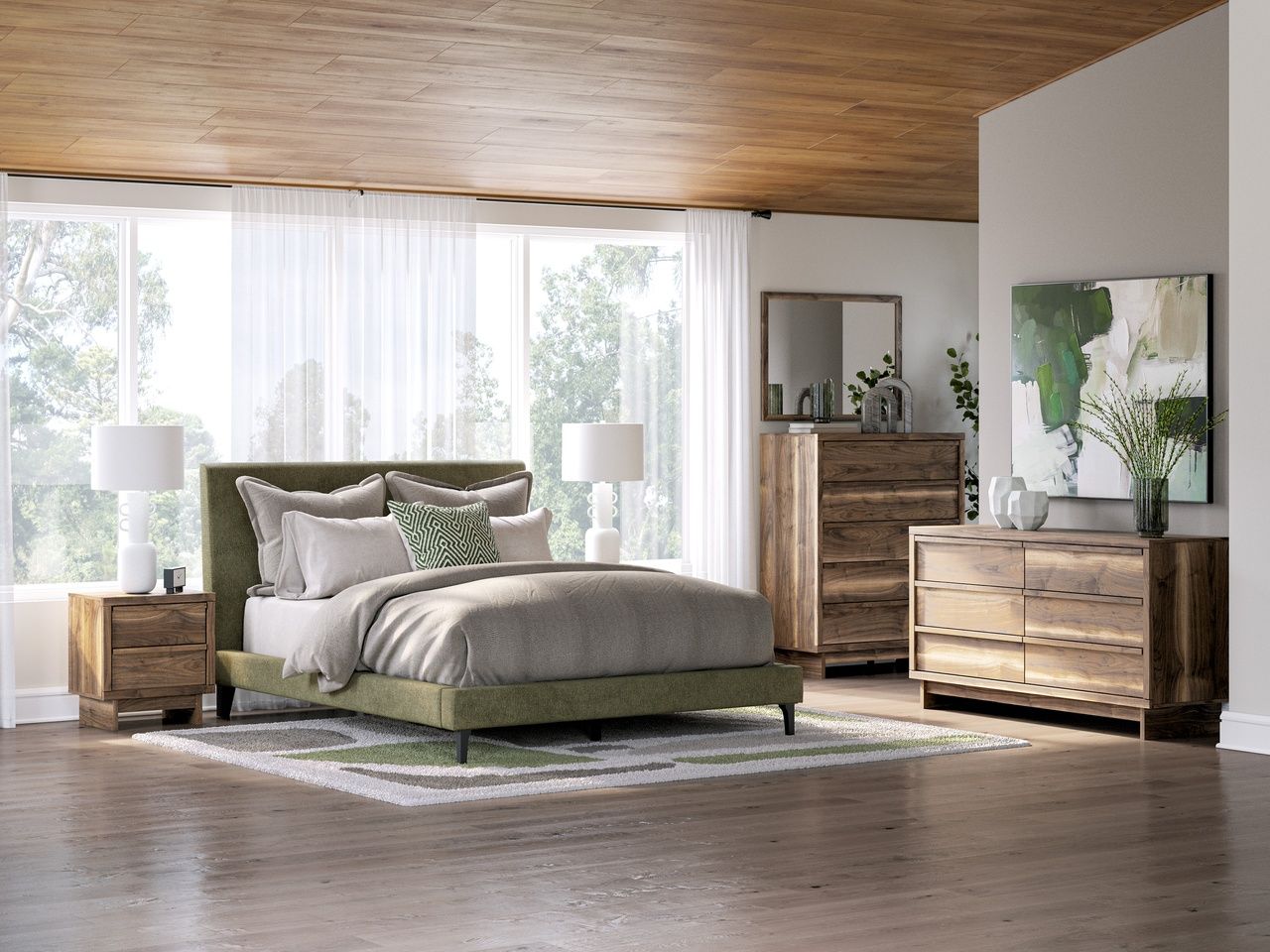 Darcalli Bedroom Mirror In Brown NCB336736