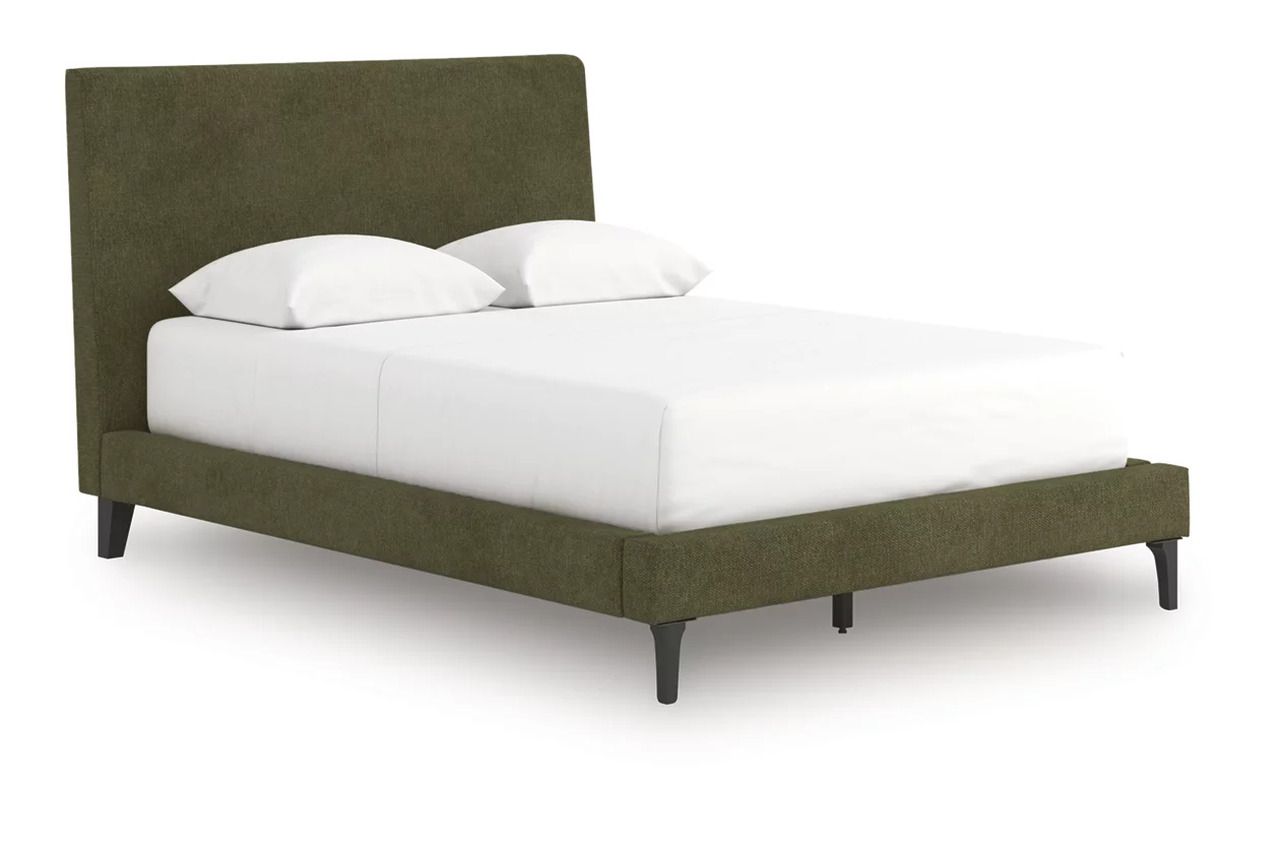 Darcalli Full Upholstered Bed with Roll Slats In Sage Green NCB336772