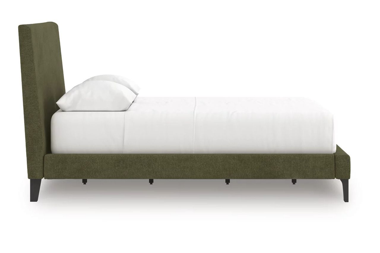 Darcalli Full Upholstered Bed with Roll Slats In Sage Green NCB336772