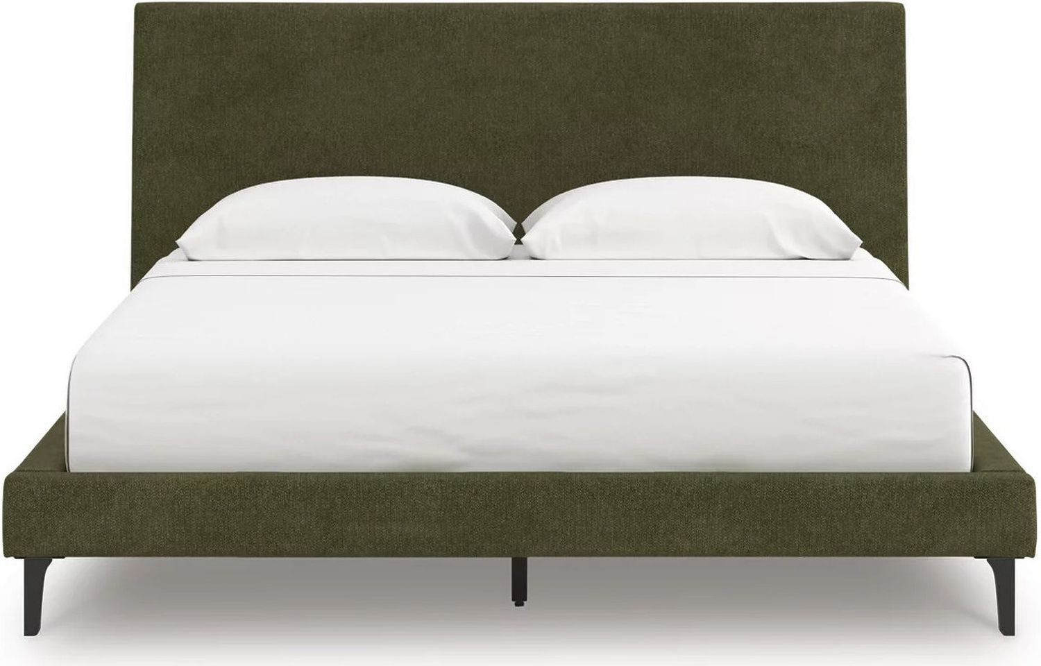 Darcalli California King Upholstered Bed with Roll Slats In Sage Green NCB336794