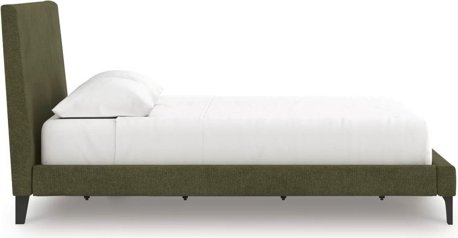 Darcalli California King Upholstered Bed with Roll Slats In Sage Green NCB336794