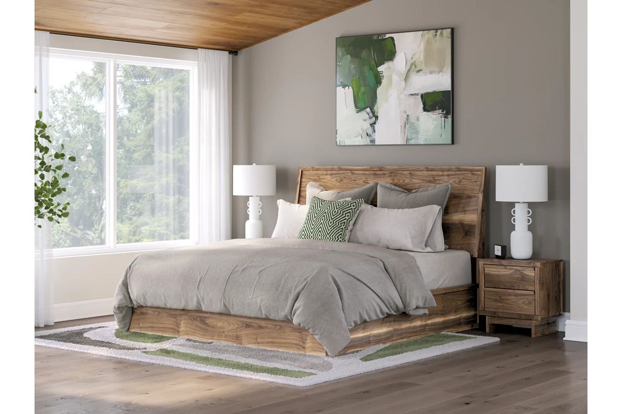 Darcalli King Panel Bed In Brown NCB3367B13