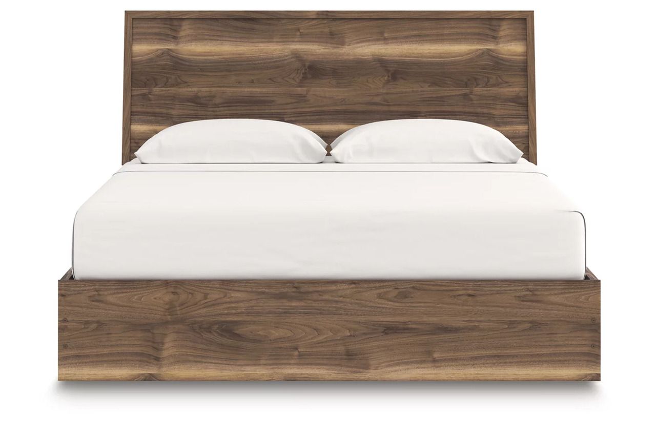 Darcalli King Panel Bed with Storage In Brown NCB3367B14