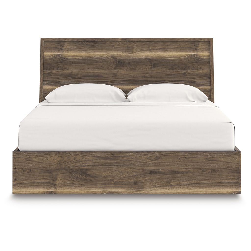 Darcalli King Panel Bed with Storage In Brown NCB3367B14
