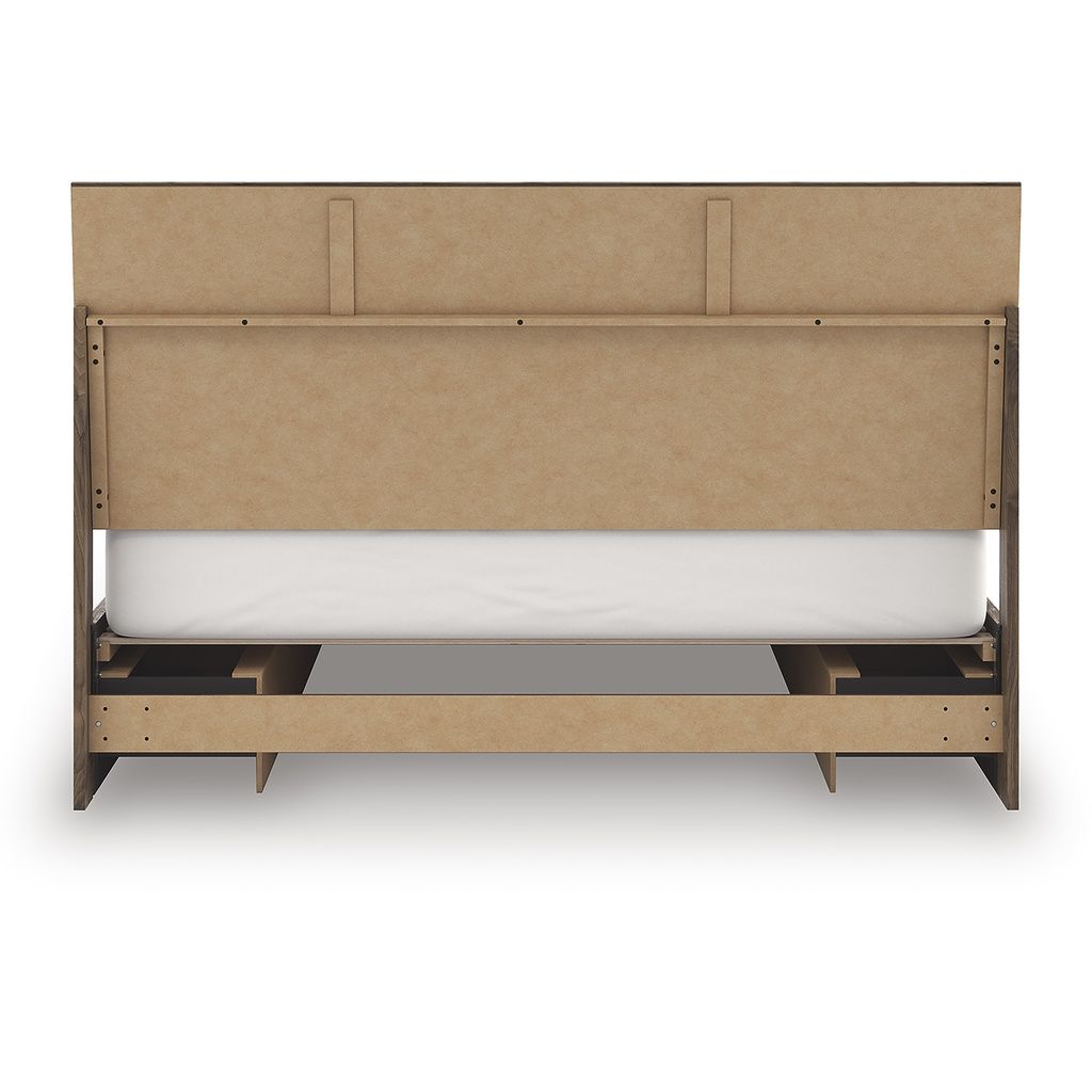 Darcalli King Panel Bed with Storage In Brown NCB3367B14