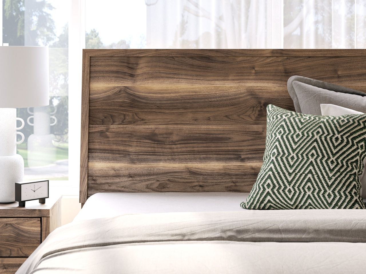 Darcalli King Panel Bed with Storage In Brown NCB3367B14