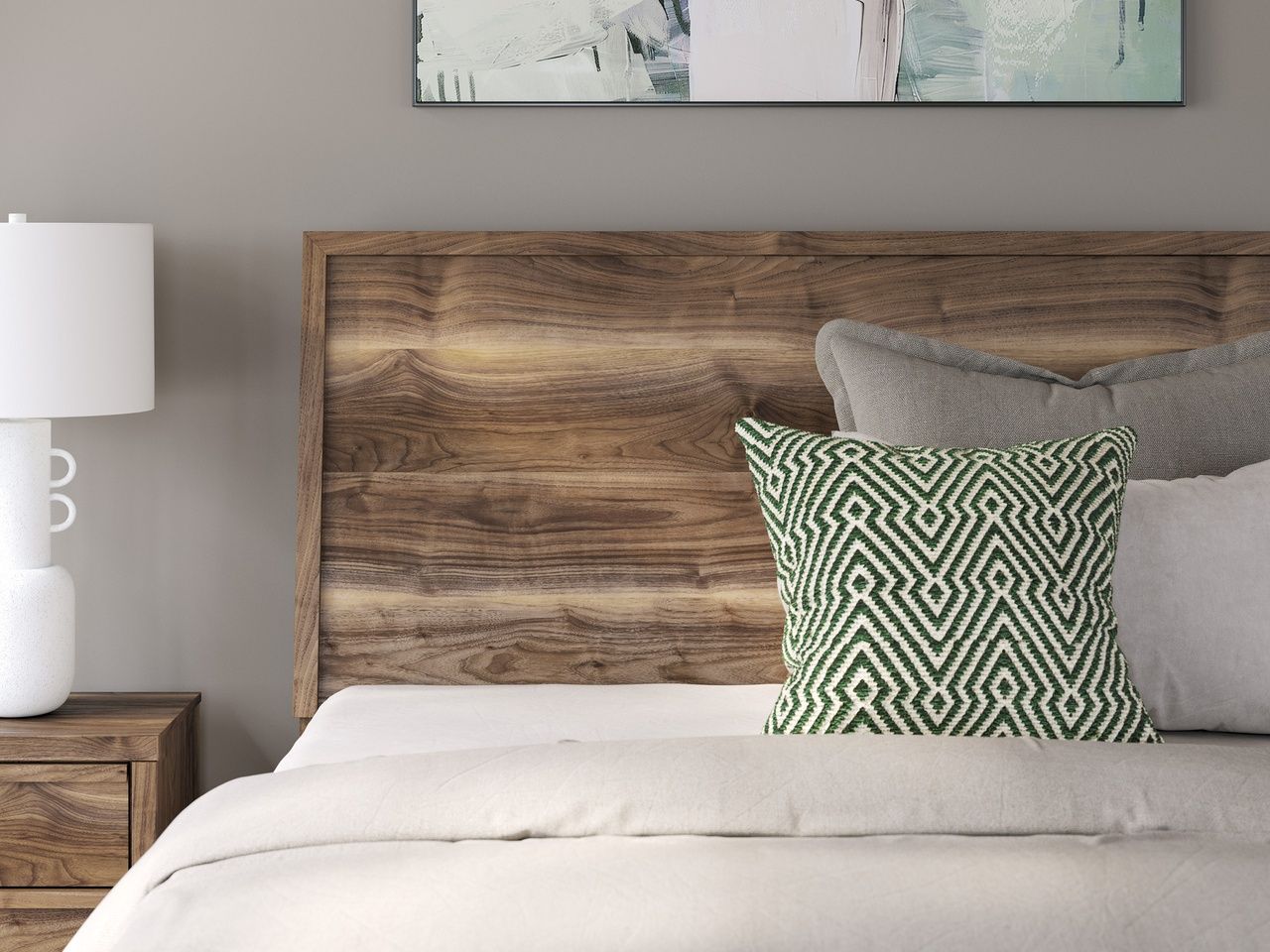 Darcalli Queen Panel Bed In Brown NCB3367B2