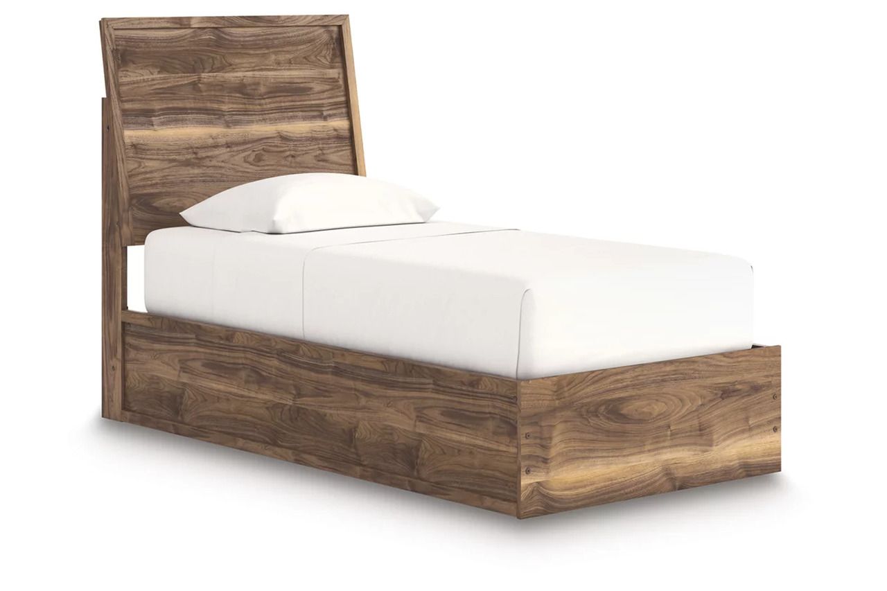 Darcalli Twin Panel Bed In Brown NCB3367B21
