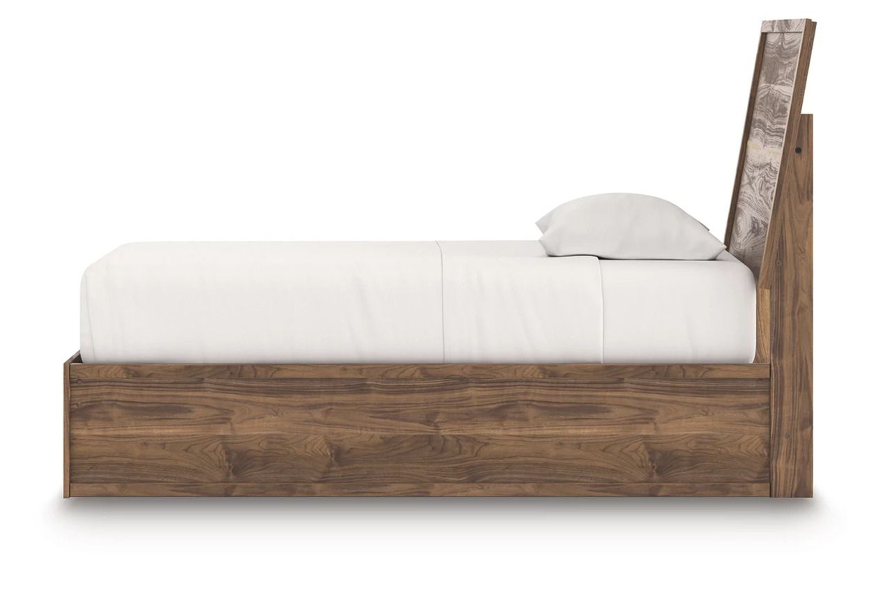 Darcalli Twin Panel Bed In Brown NCB3367B21