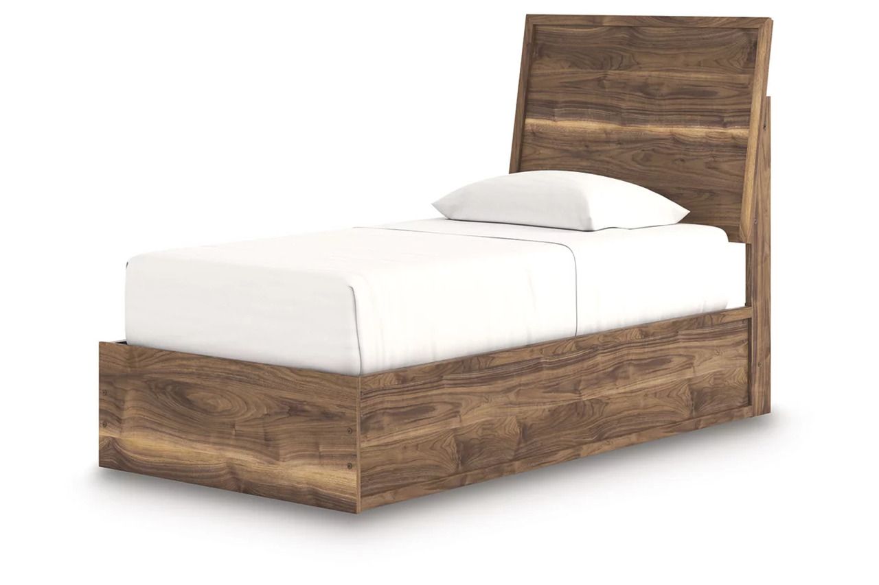 Darcalli Twin Panel Bed In Brown NCB3367B21