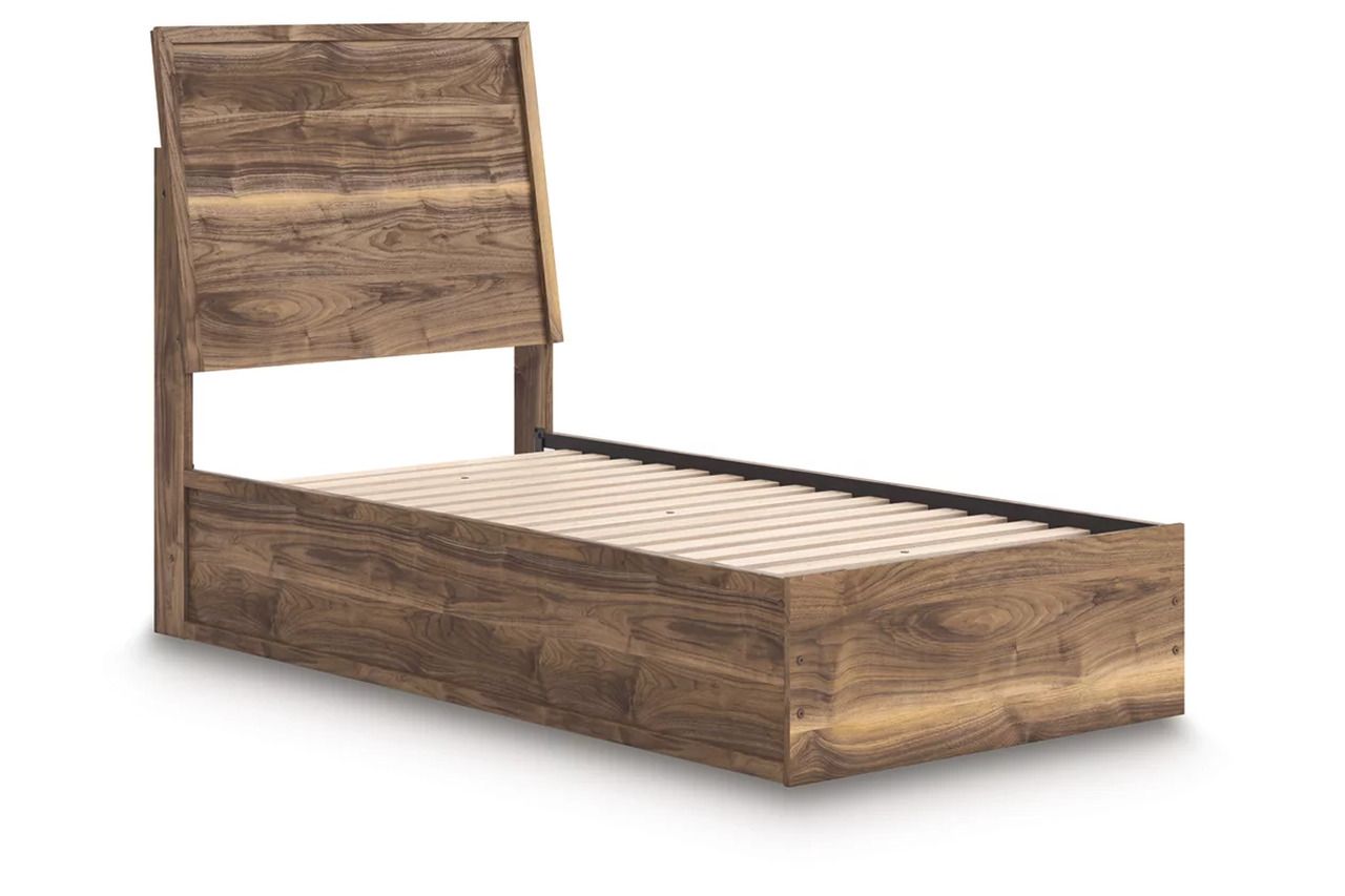 Darcalli Twin Panel Bed In Brown NCB3367B21