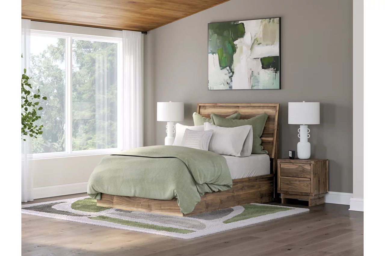 Darcalli Full Panel Bed In Brown NCB3367B22