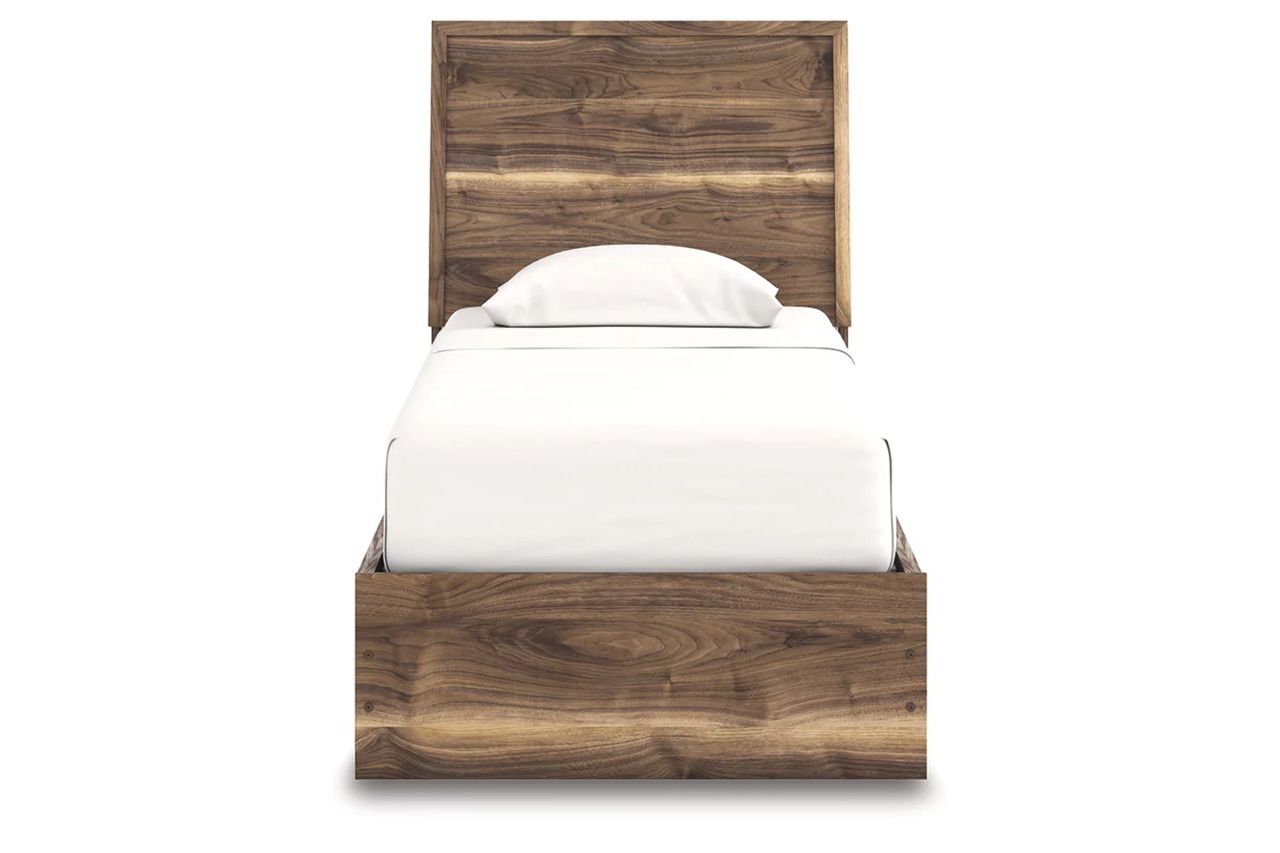 Darcalli Twin Panel Bed with Storage In Brown NCB3367B27