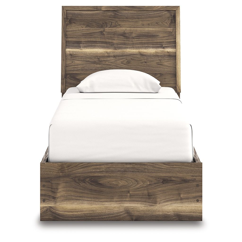Darcalli Twin Panel Bed with Storage In Brown NCB3367B27
