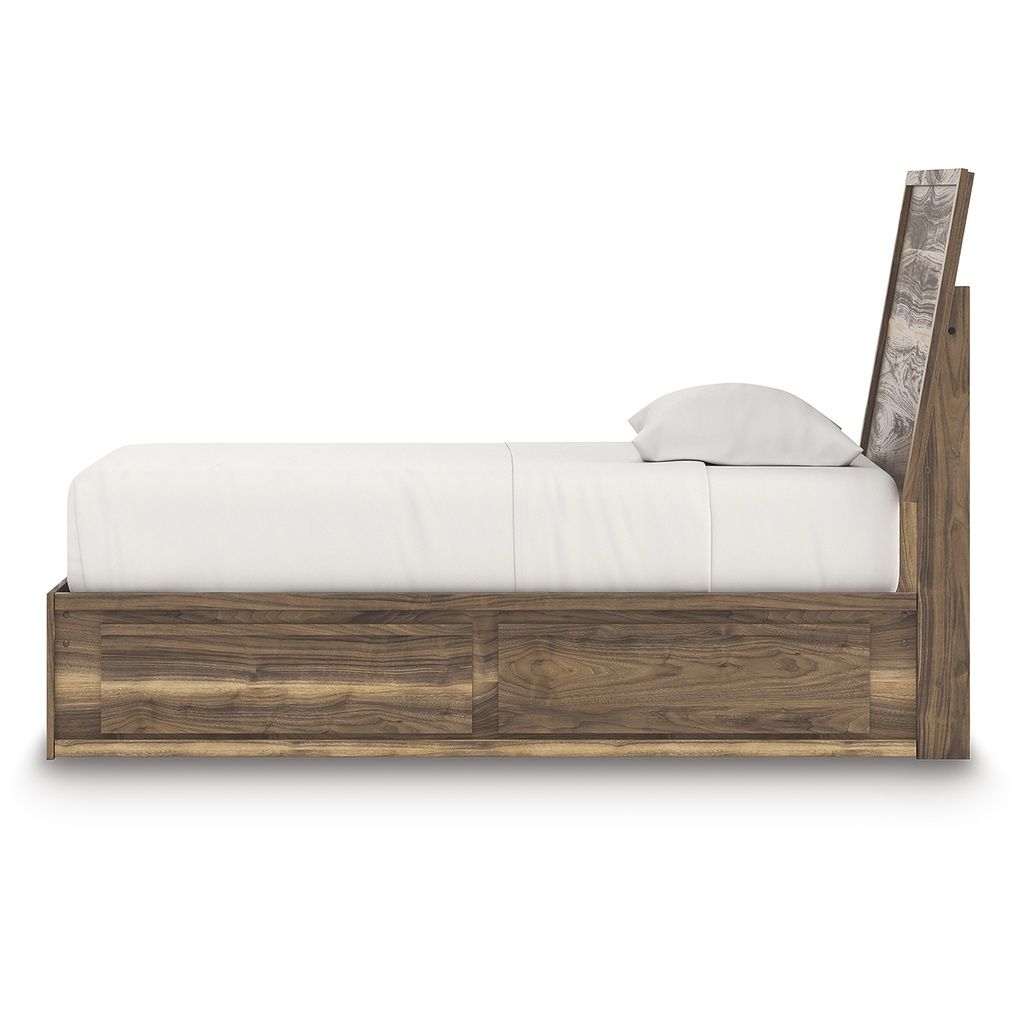 Darcalli Twin Panel Bed with Storage In Brown NCB3367B27