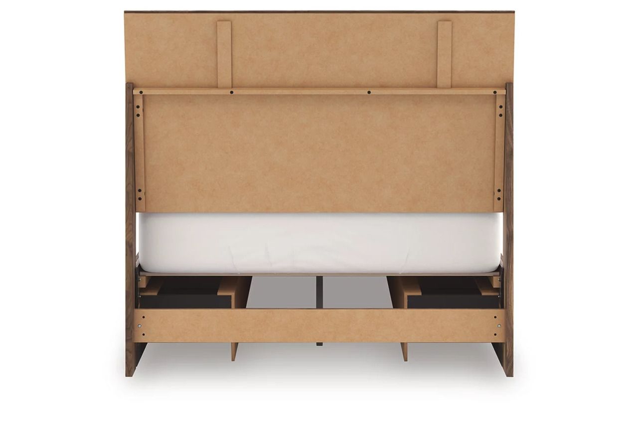 Darcalli Full Panel Bed with Storage In Brown NCB3367B28