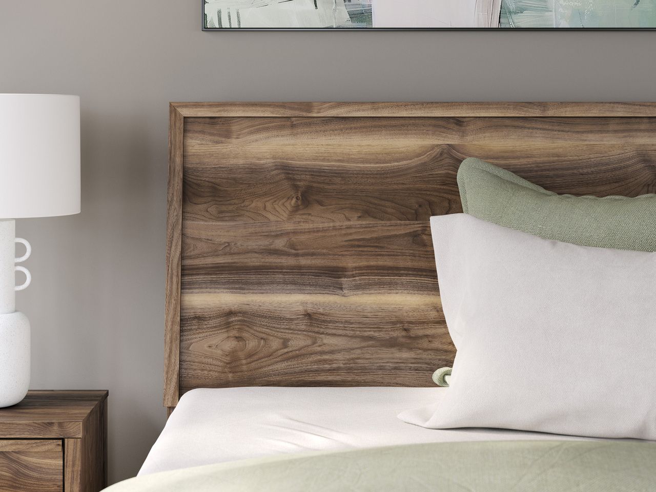Darcalli Full Panel Bed with Storage In Brown NCB3367B28