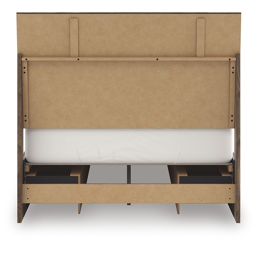 Darcalli Full Panel Bed with Storage In Brown NCB3367B28