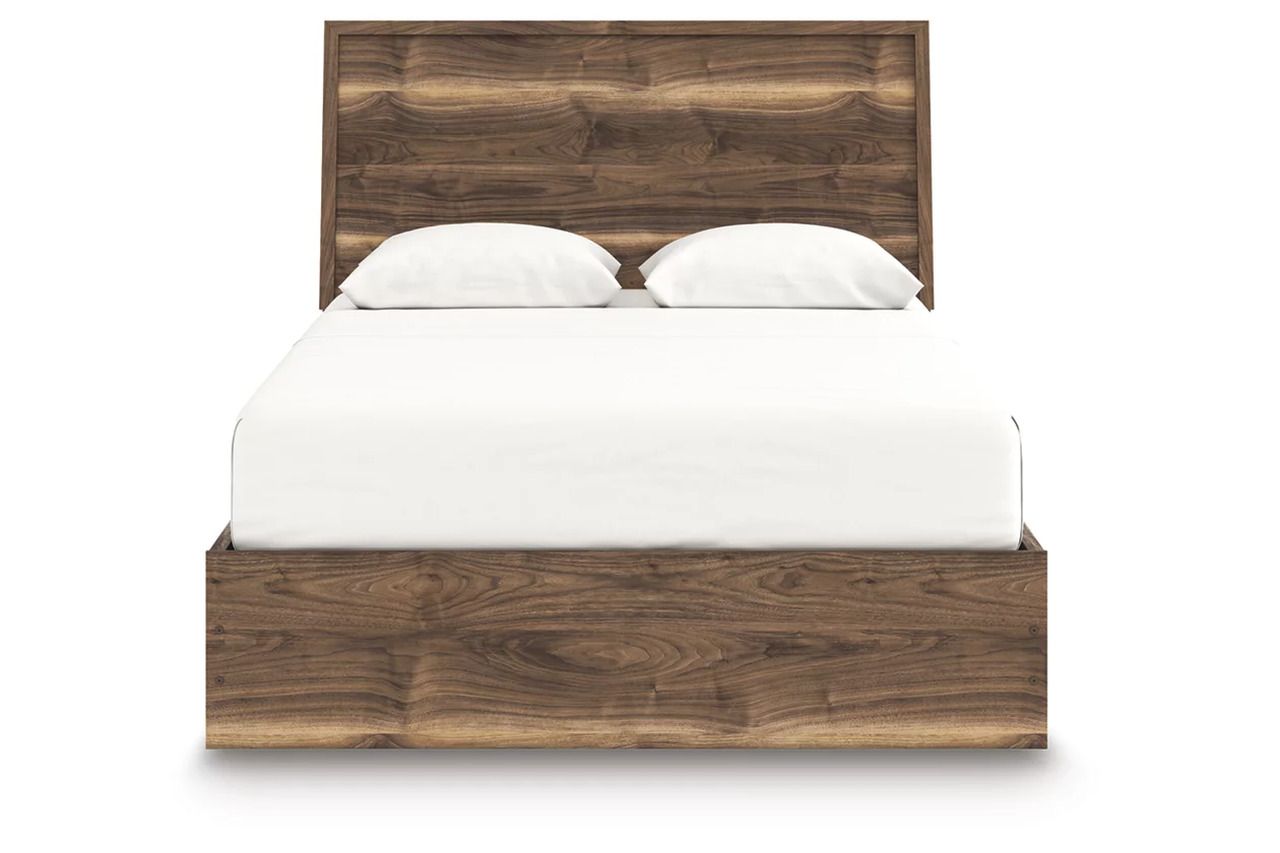 Darcalli Queen Panel Bed with Storage In Brown NCB3367B4