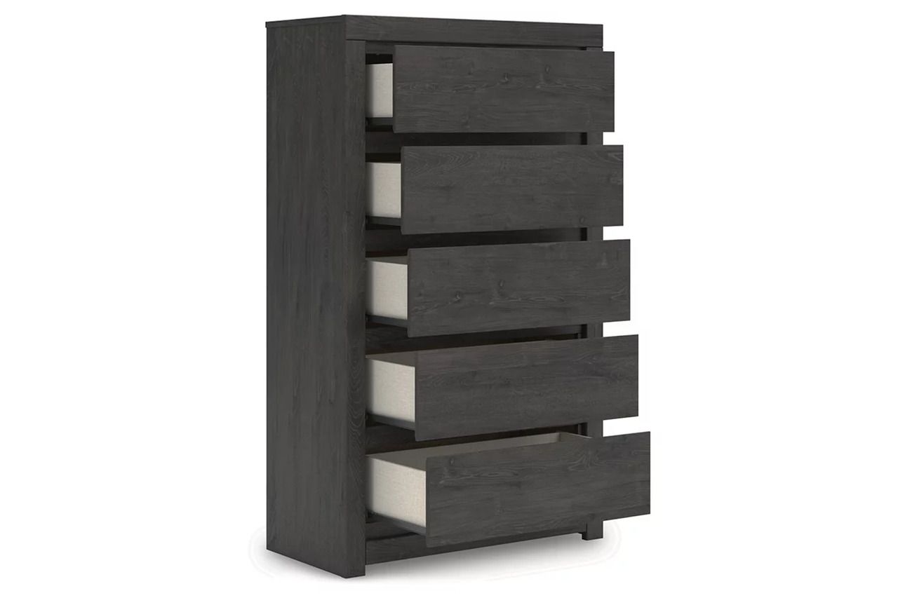 Candanew Chest of Drawers In Charcoal NCB337046
