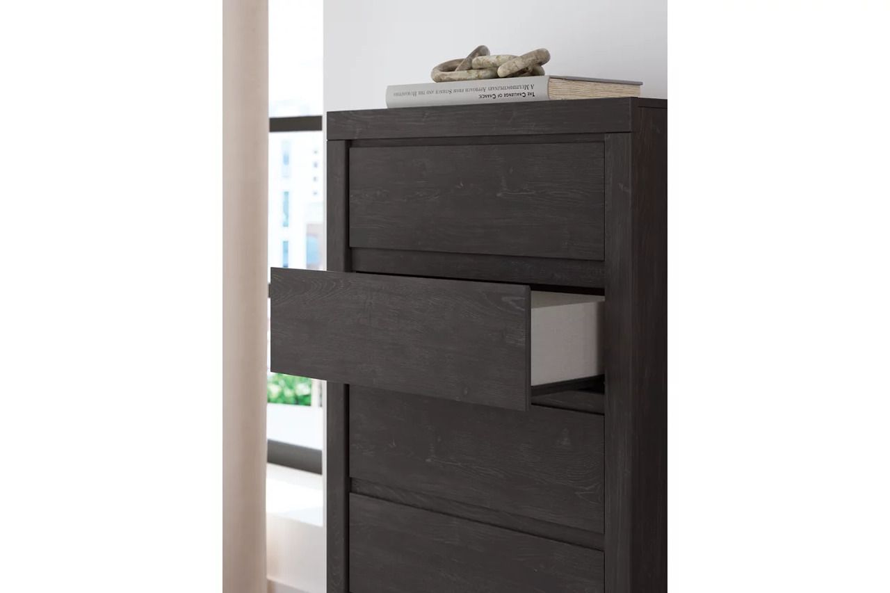 Candanew Chest of Drawers In Charcoal NCB337046