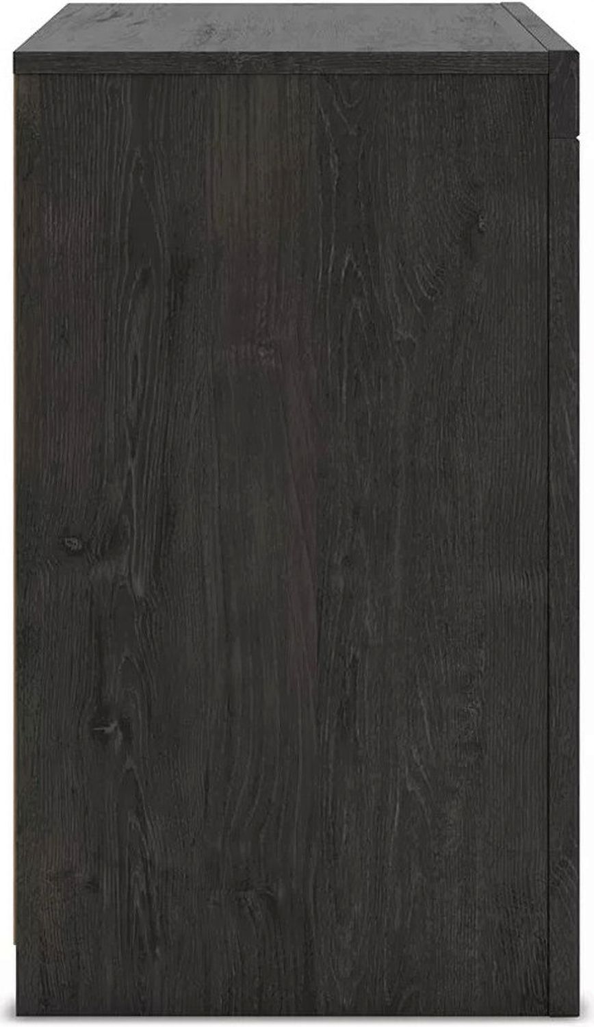 Candanew Nightstand In Charcoal NCB337092