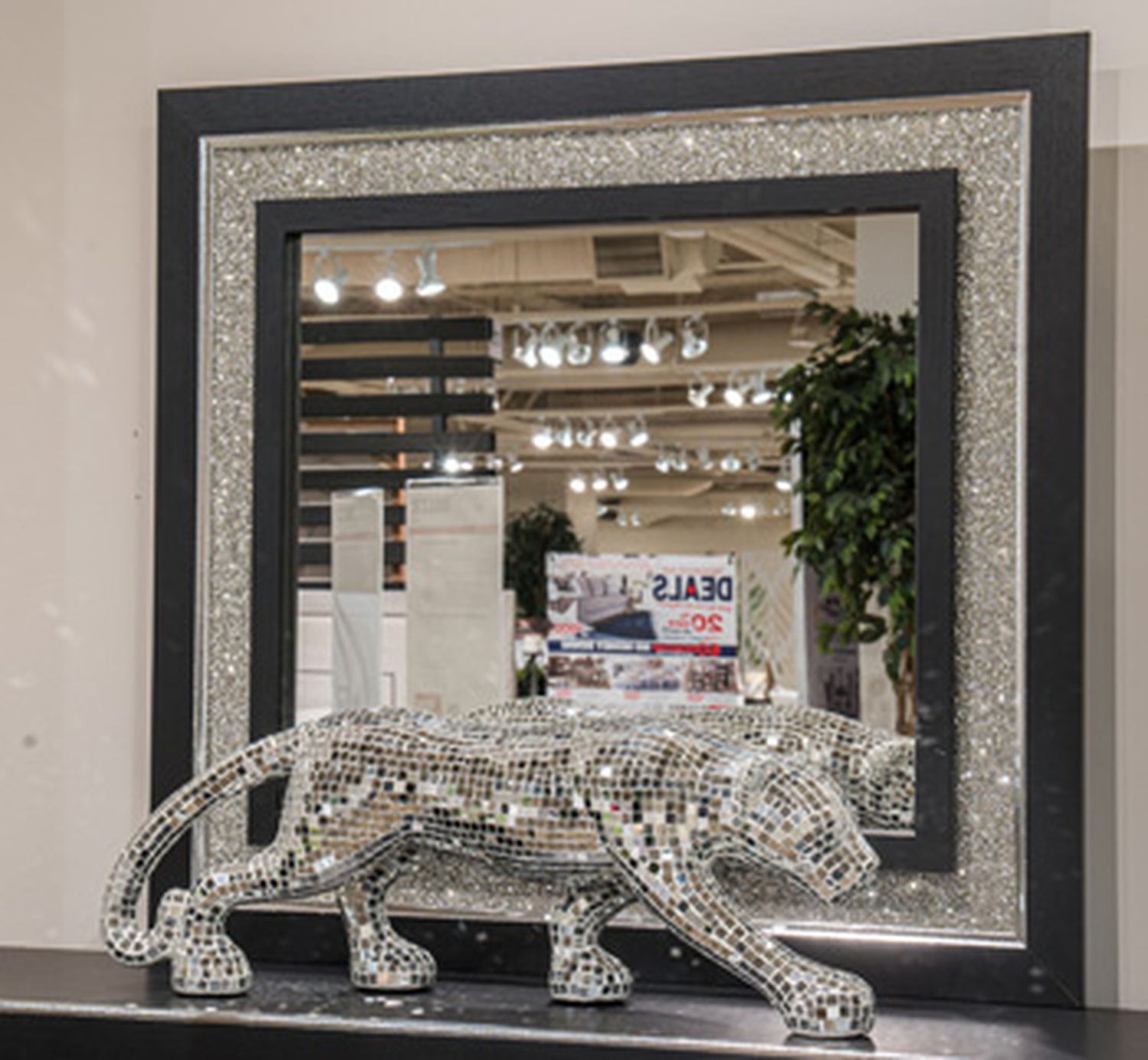 Ravalori Bedroom Mirror In Black NCB338036