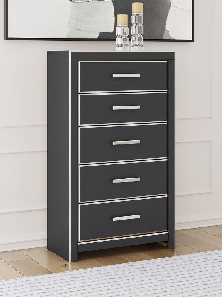 Ravalori Chest of Drawers In Black NCB338046