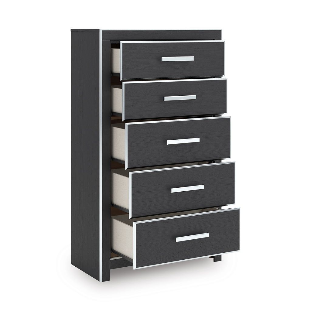 Ravalori Chest of Drawers In Black NCB338046