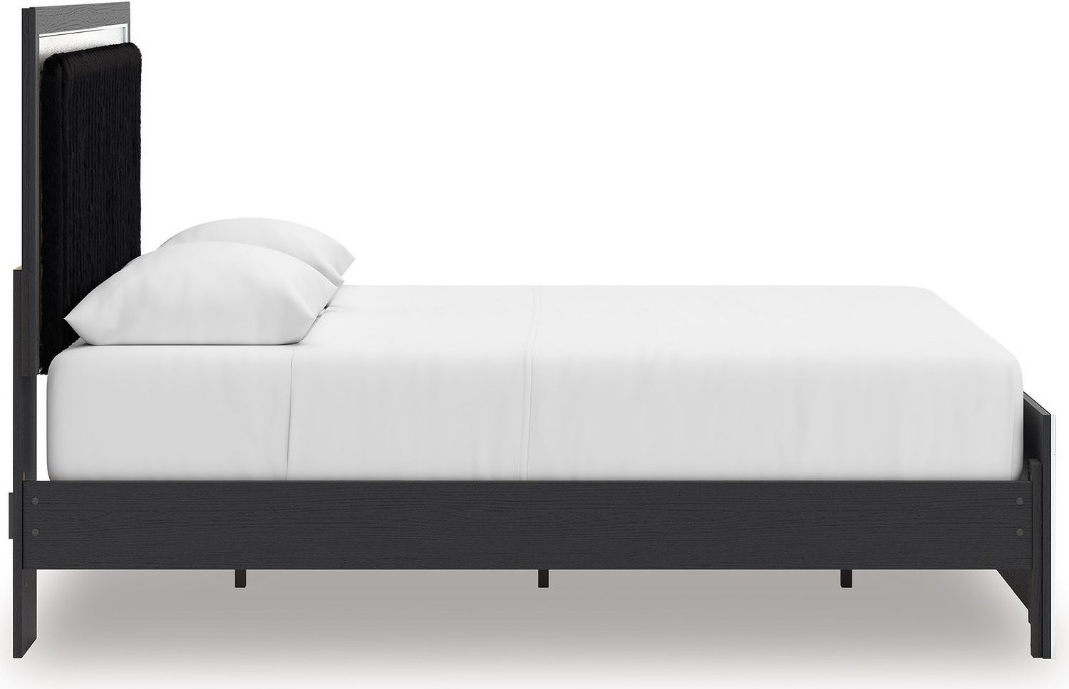Ravalori Queen Upholstered Panel Headboard In Black NCB338057