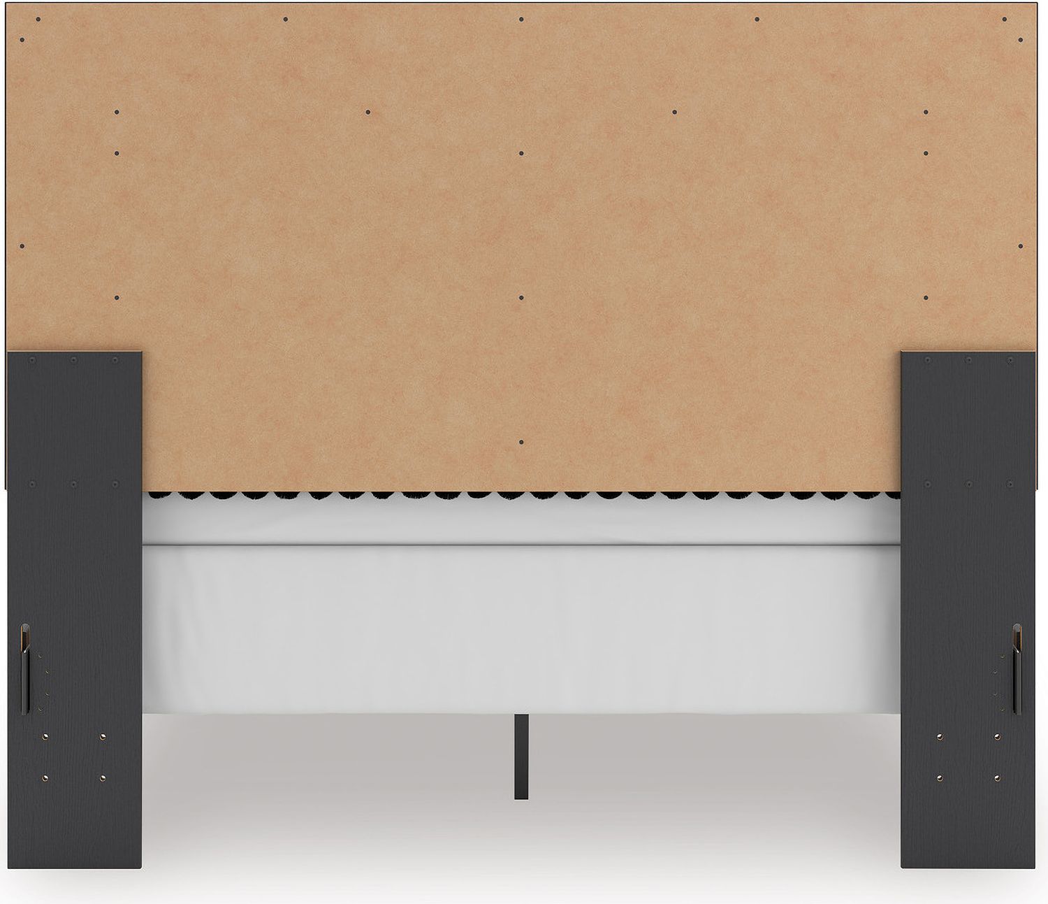 Ravalori Queen Upholstered Panel Headboard In Black NCB338057