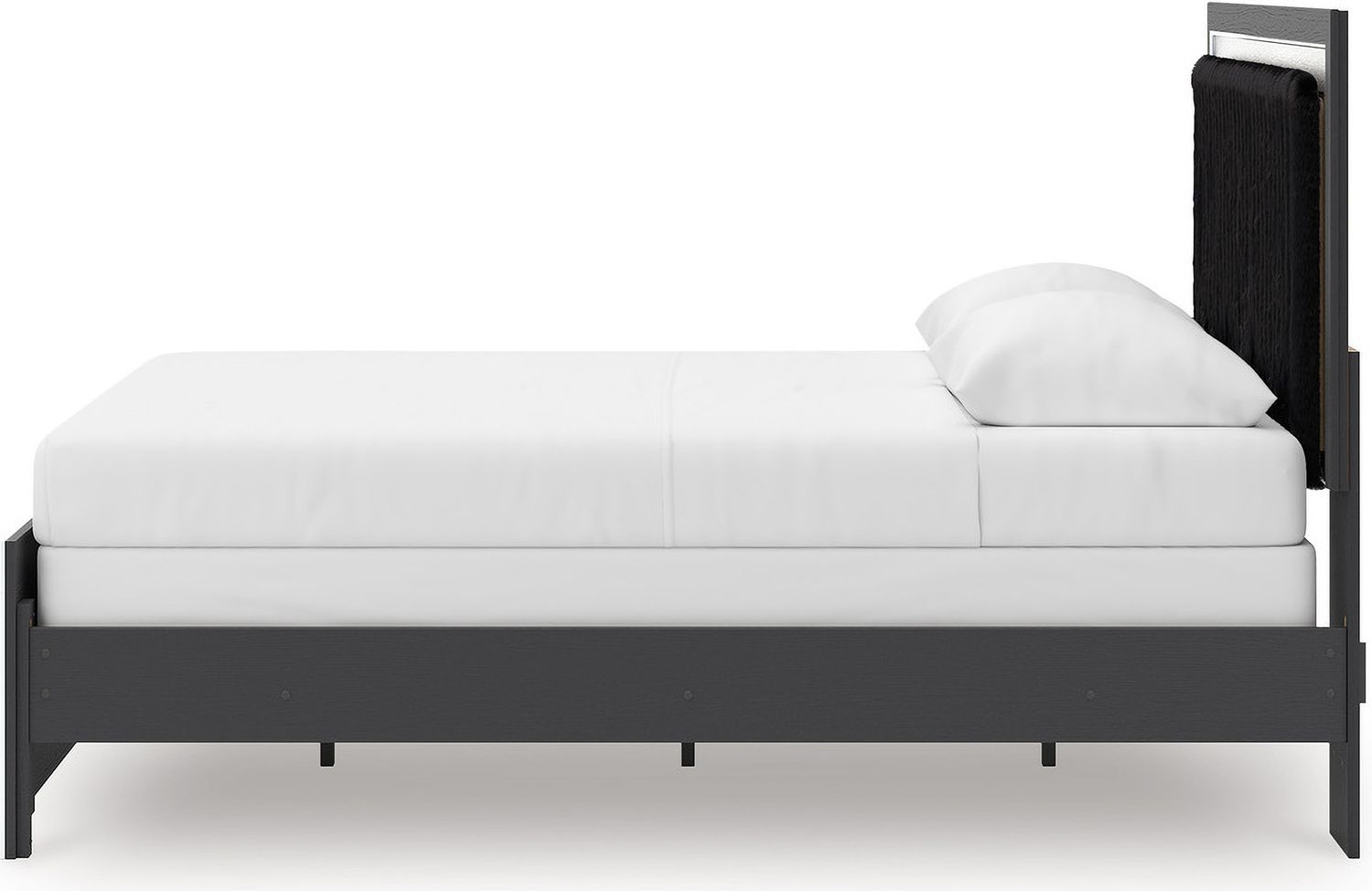 Ravalori Queen Upholstered Panel Headboard In Black NCB338057