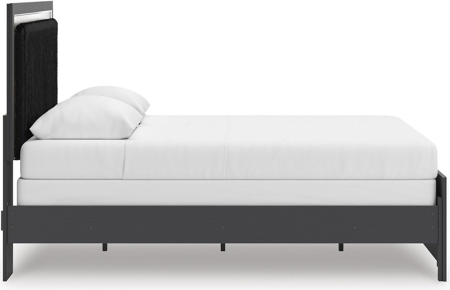 Ravalori Queen Upholstered Panel Headboard In Black NCB338057