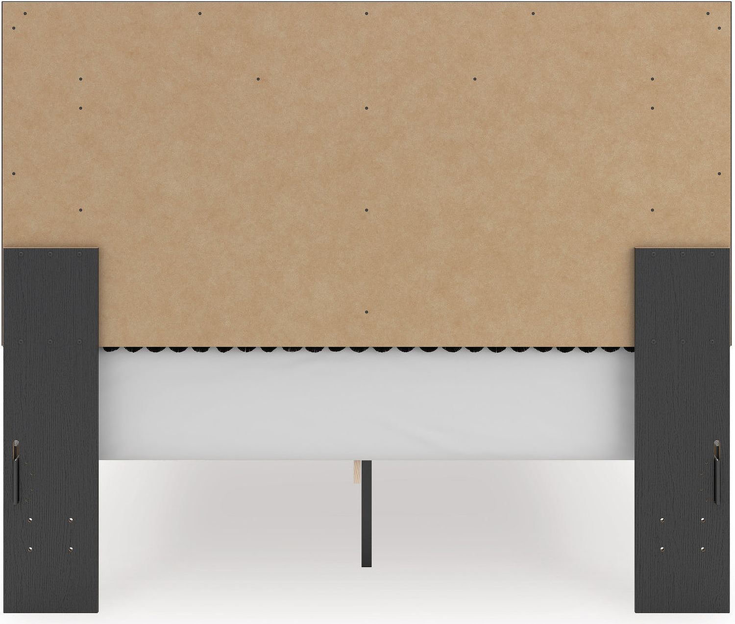 Ravalori Queen Upholstered Panel Headboard In Black NCB338057