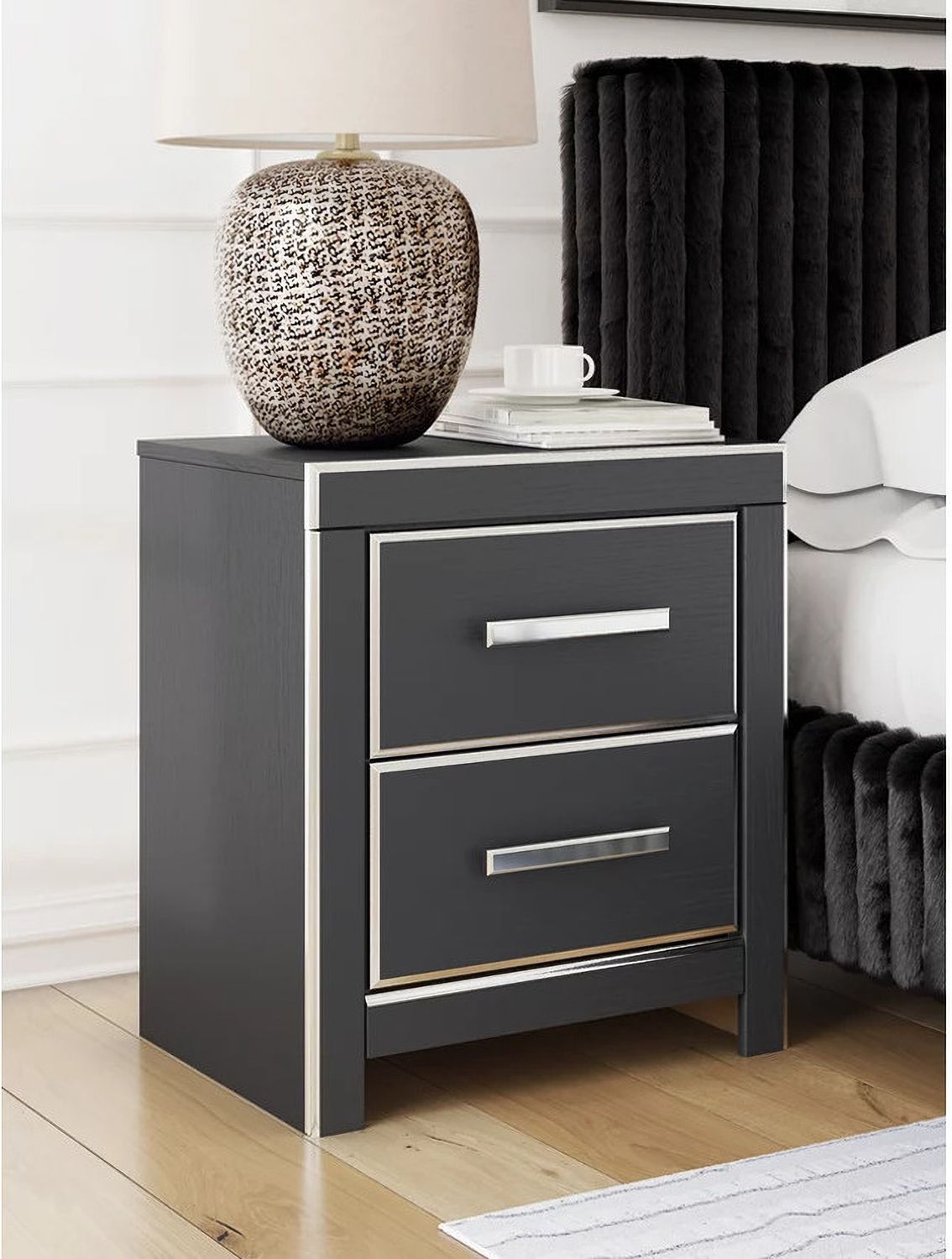 Ravalori Nightstand In Black NCB338092