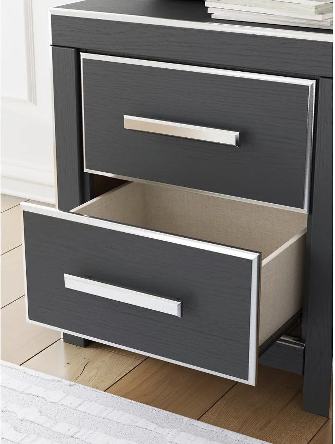 Ravalori Nightstand In Black NCB338092