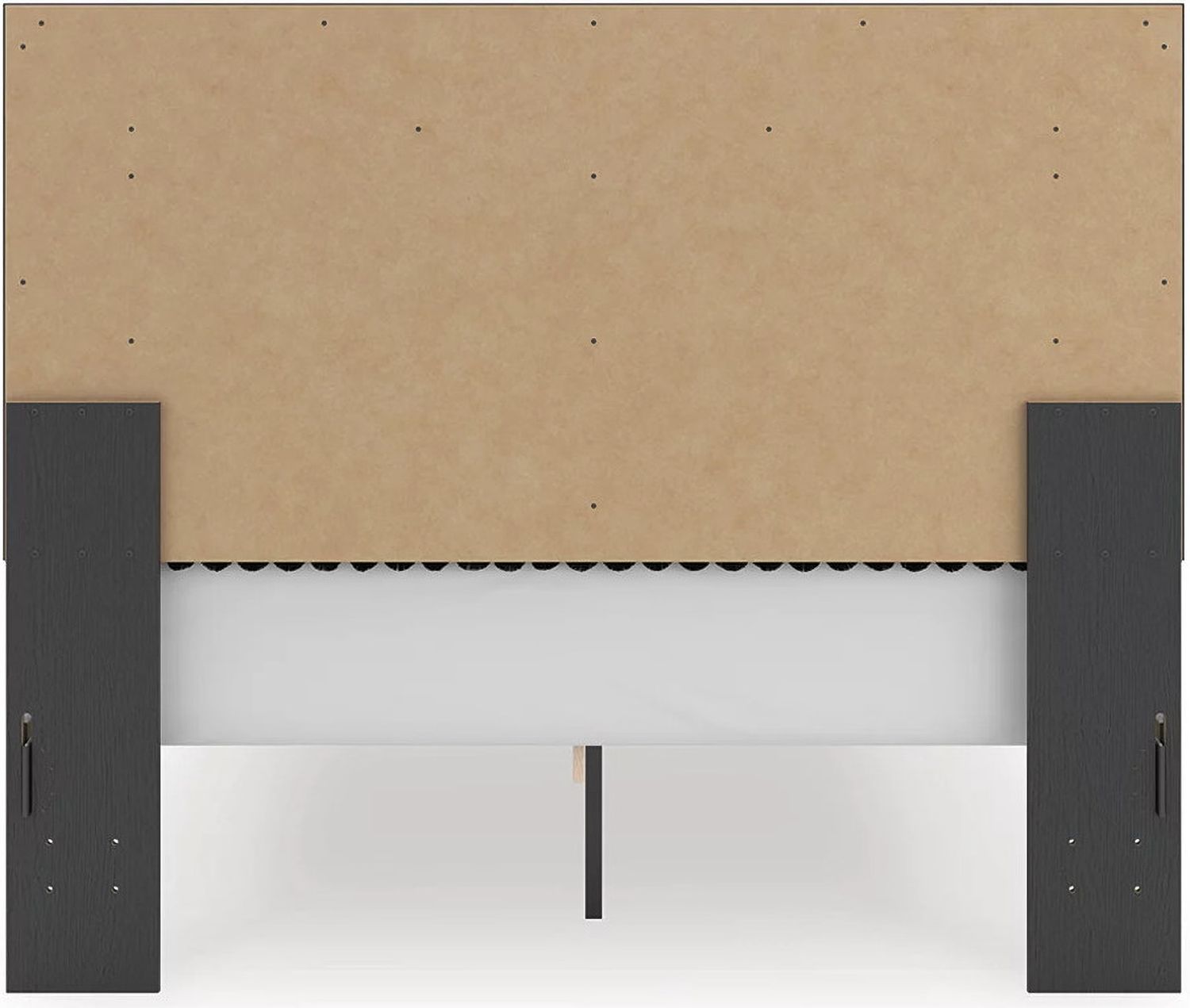 Ravalori Queen Upholstered Panel Storage Bed In Black NCB3380B4