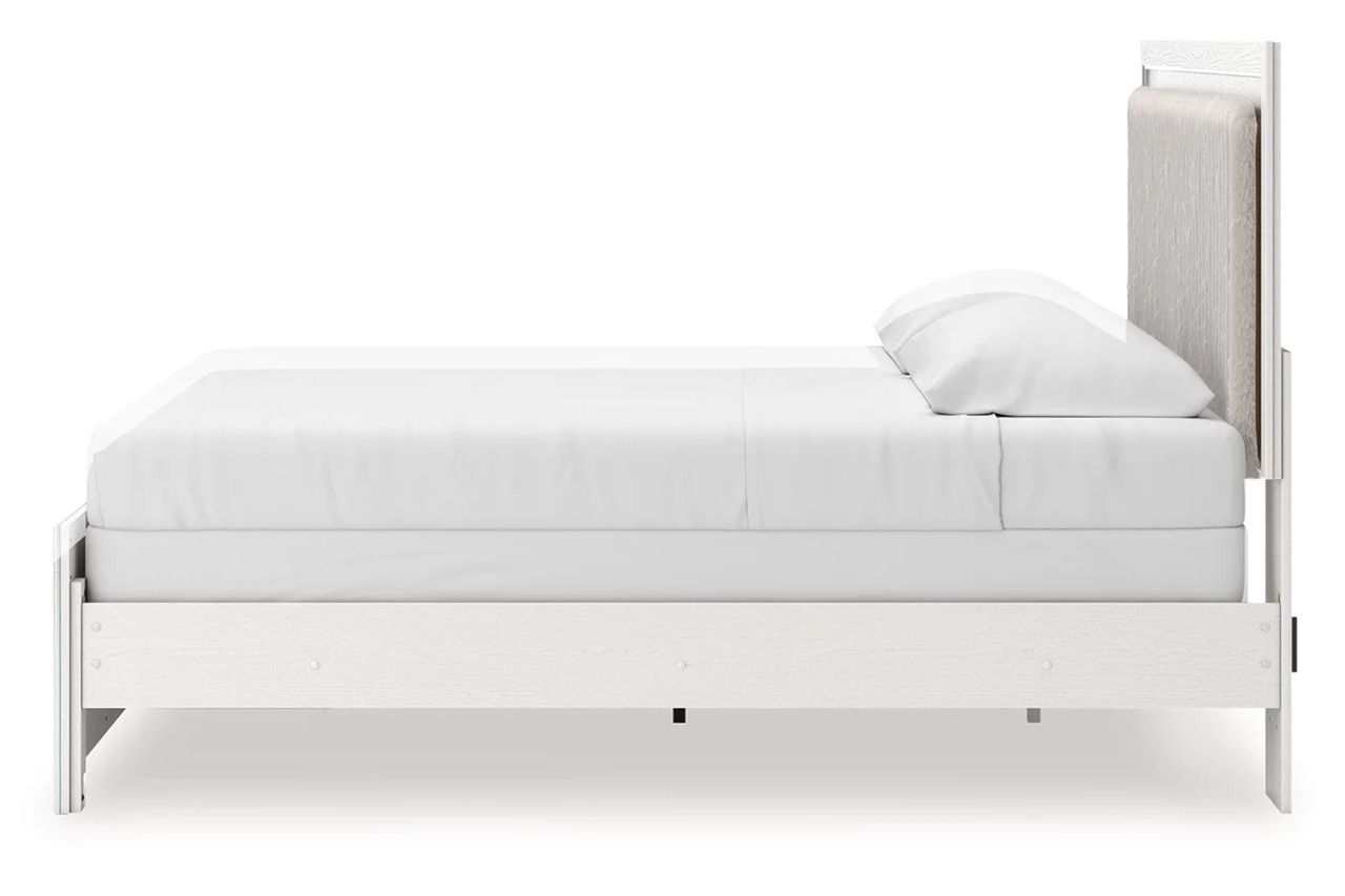 Ravalori King Upholstered Panel Bed In White NCB3381B10